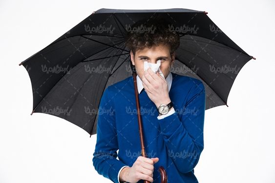 بیمار سرماخوردگی آبریزش بینی