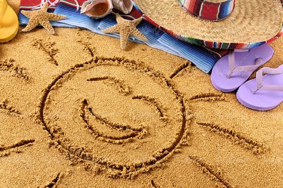 آژانس مسافرتی نقاشی روی شن های ساحل
