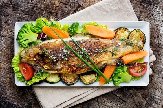 رستوران غذای آماده ماهی آشپزخانه