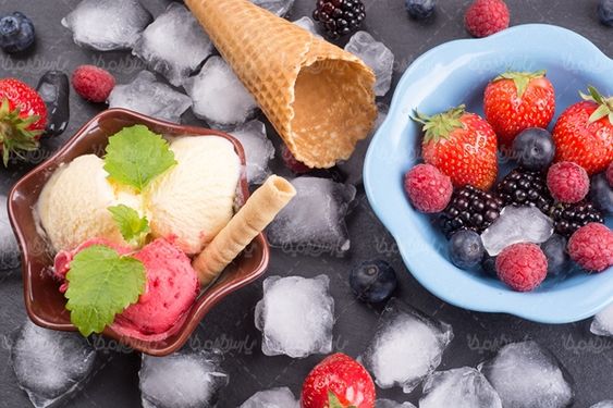 بستنی ice cream بستنی میوه ای