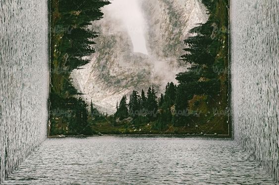 تصویر سه بعدی منظره سه بعدی