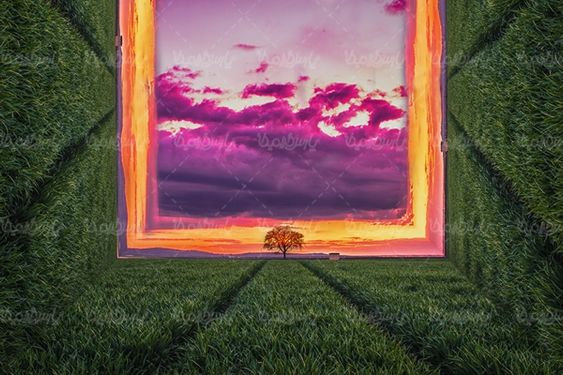 تصویر سه بعدی منظره سه بعدی