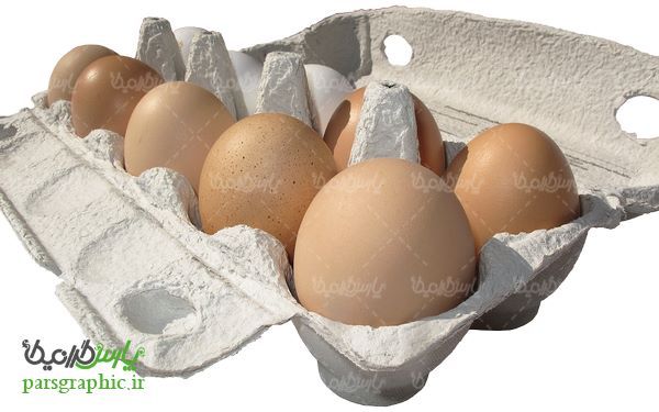 تصویر دوربری شده شانه تخم مرغ محلی