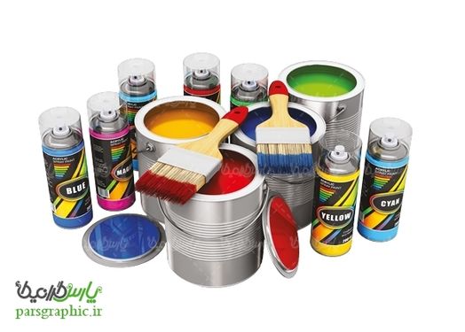 تصویر با کیفیت قوطی رنگ