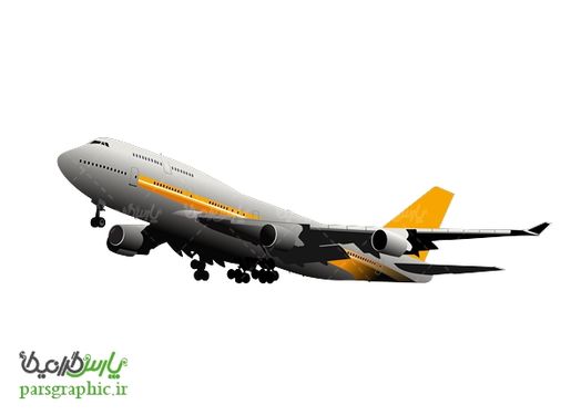 تصویر دوربری شده هواپیما