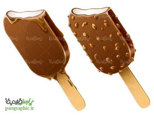 تصویر دوربری شده بستنی چوبی