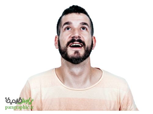 تصویر دوربری مرد ریشی