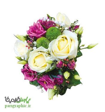 تصویر دوربری دسته گل