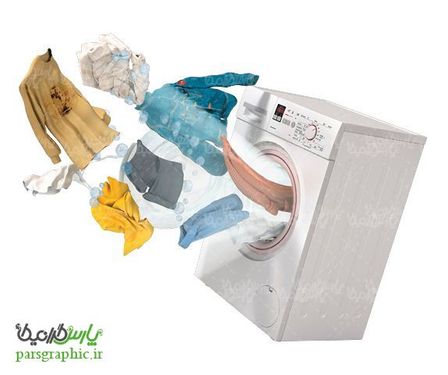 تصویر دوربری ماشین لباسشویی