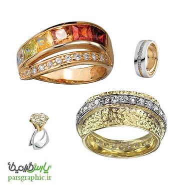 تصویر دوربری شده جواهرات