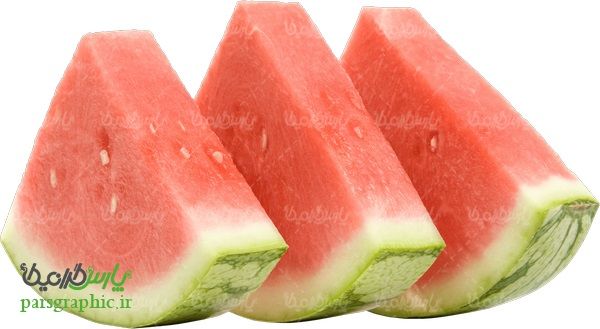 تصویر دوربری شده قاچ هندوانه