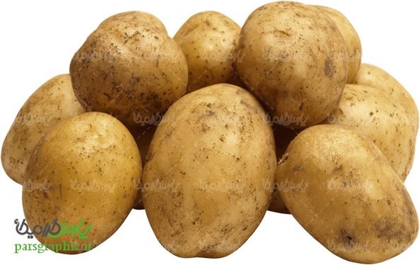 تصویر دوربری شده سیب زمینی