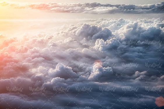 منظره بالای ابرها چشم انداز انبوه ابر توده های ابر 24