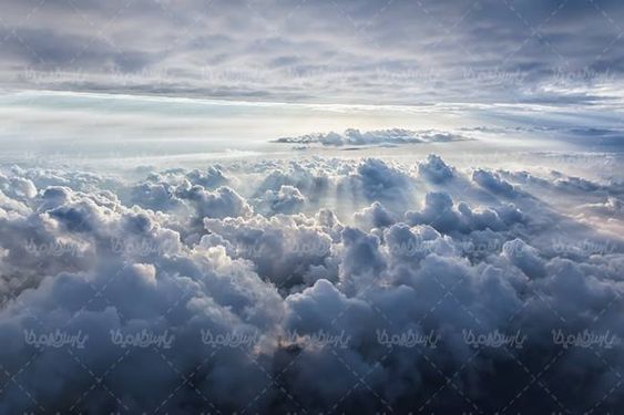 منظره بالای ابرها چشم انداز انبوه ابر توده های ابر 25