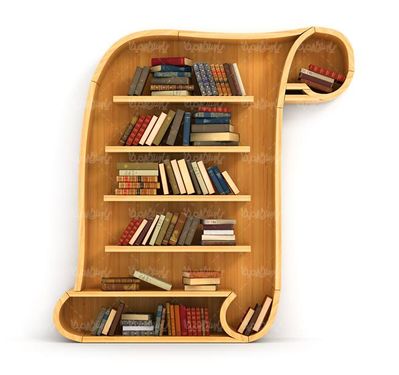 کتابخانه خانگی قفسه کتاب طرح های مختلف قفسه کتاب2