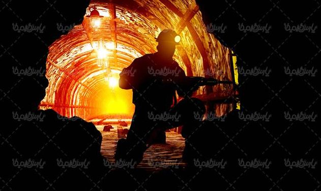 کارگر معدن  زغال سنگ معدن زغال سنگ کلاه ایمنی چراغ دار1