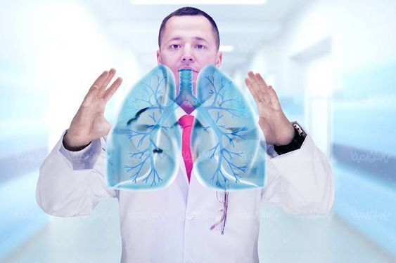 پزشکی عکس ریه شش دستگاه تنفس بدن