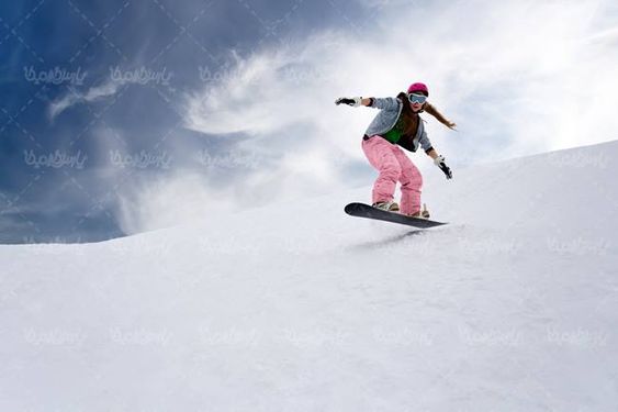 ورزش زمستانی کوه منظره برف اسنوبرد کوهستان5
