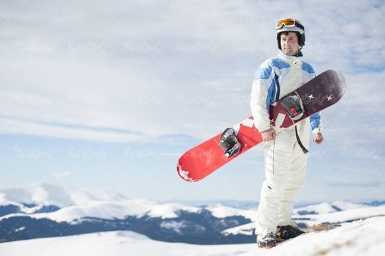 ورزش زمستانی کوه منظره برف اسنوبرد کوهستان17
