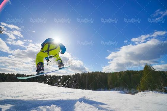ورزش زمستانی کوه منظره برف اسنوبرد کوهستان21