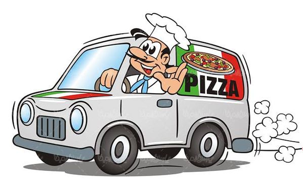 تحویل پیتزا پیک موتوری جعبه پیتزا فست فود رستوران3