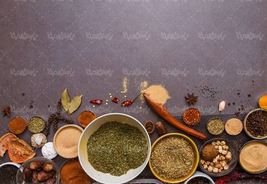 ادویه جات عطاری ظرف سفالی ادویه  سیر سبزی خشک