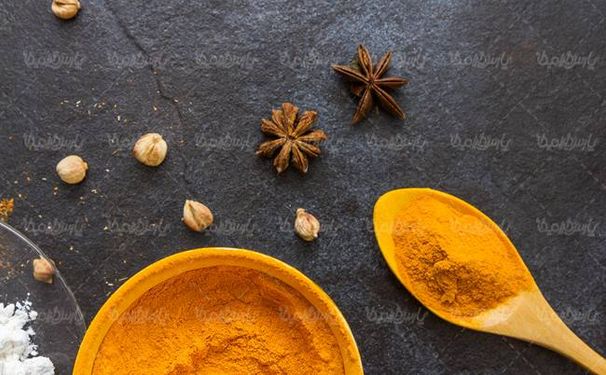 ادویه جات عطاری ظرف سفالی ادویه  سیر زردچوبه
