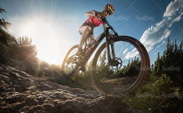دوچرخه سواری کوهستان دوچرخه سواری با مانع صخره آب خورشید