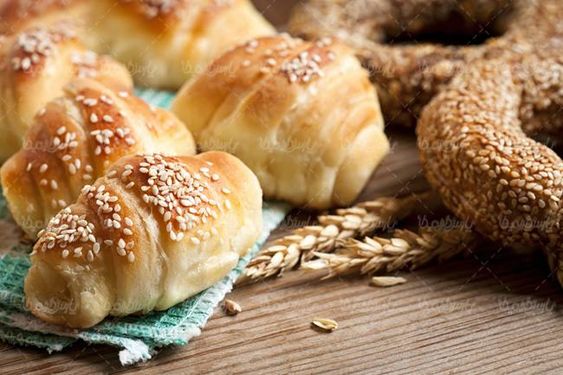 نان فانتزی نان صنعتی پیراشکی نون نانوایی نان تست خوشه گندم90