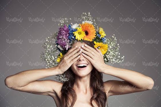 سالن آرایش سالن زیبایی چهره زن چهره دختر تاج گل12