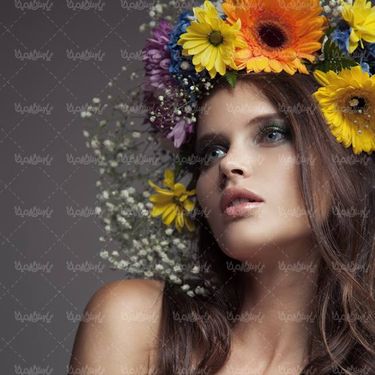 سالن آرایش سالن زیبایی چهره زن چهره دختر تاج گل13
