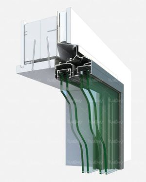 پرفیل پنجره دو جداره پنجره upvc
