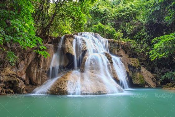آبشار منظره طبیعت چشم انداز