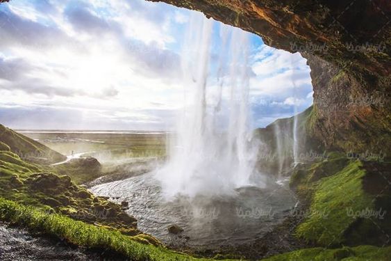 آبشار منظره طبیعت چشم انداز صخره