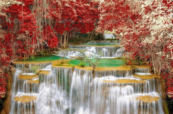 آبشار منظره طبیعت چشم انداز رودخانه