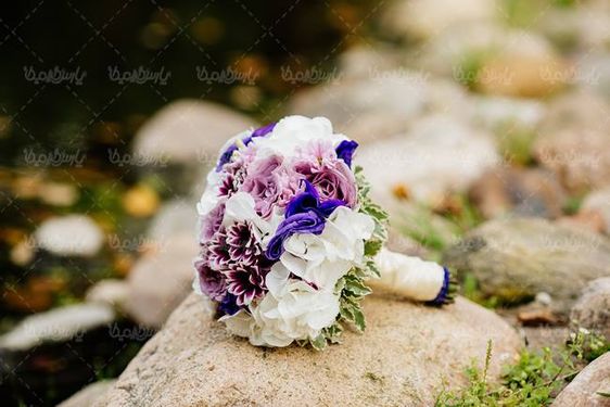 دسته گل عروس گلفروشی گل طبیعی
