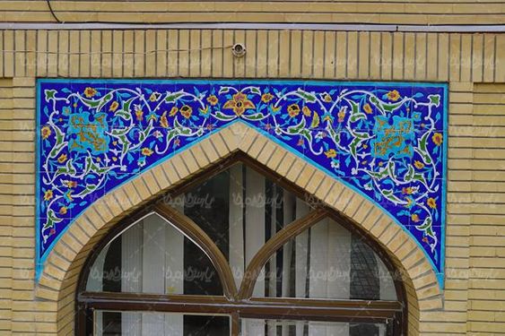 طرح اسلیمی طرح اسلامی کاشی تذهیب معماری اسلامی2