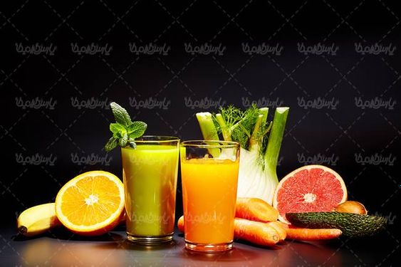 آبمیوه آب میوه طبیعی لیوان آبمیوه آب هویج پرتقال یافا