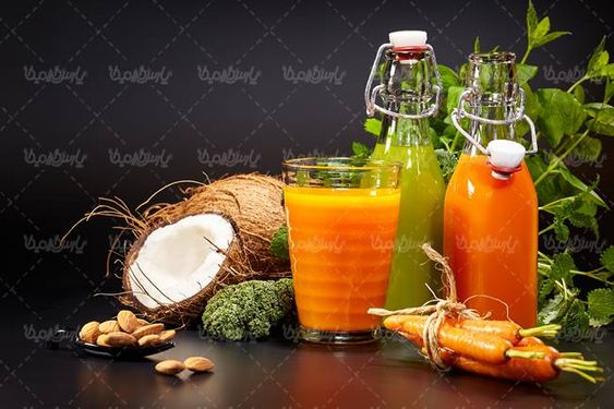 آبمیوه آب میوه طبیعی  لیوان آبمیوه  شیشه آبمیوه نارگیل
