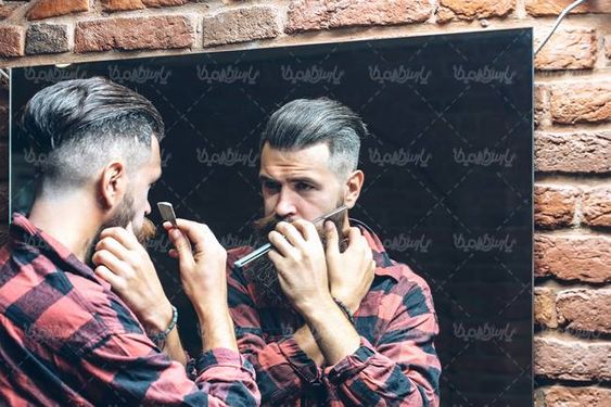 آرایشگاه مردانه اصلاح مو قیچی تجهیزات آرایشگری اصلاح کردن ریش
