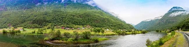 منظره چشم انداز طبیعت  رودخانه جنگل تابستان درخت