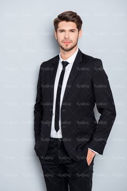 لباس مردانه پوشاک رسمی کت و شلوار کروات مدل مانکن5