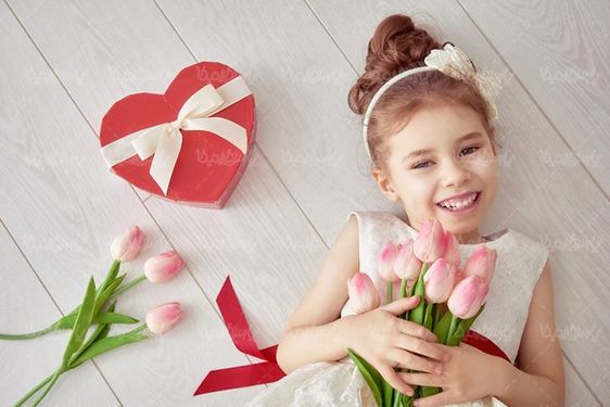 جعبه هدیه قلبی کادو روبان جعبه هدیه دختر بچه