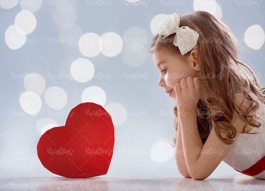 جعبه هدیه قلبی کادو روبان جعبه هدیه دختر بچه