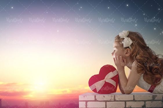 جعبه هدیه قلبی کادو روبان جعبه هدیه دختر بچه