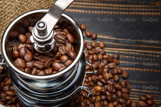 قهوه فرآوری شده دانه های قهوه آسیاب قهوه