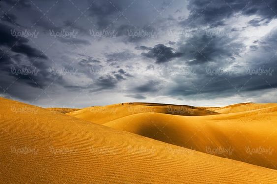 صحرا بیابان کویر صحرای شن  منظره بیابان شنی