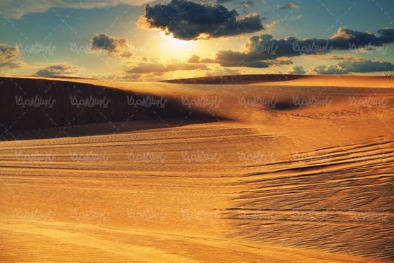 صحرا بیابان کویر صحرای شن  منظره بیابان شنی
