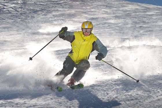 اسکی ورزش زمستانی برف منظره زمستانی