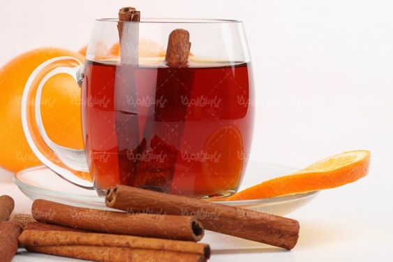 کافی شاپ چای دارچین فنجان شیشه ای